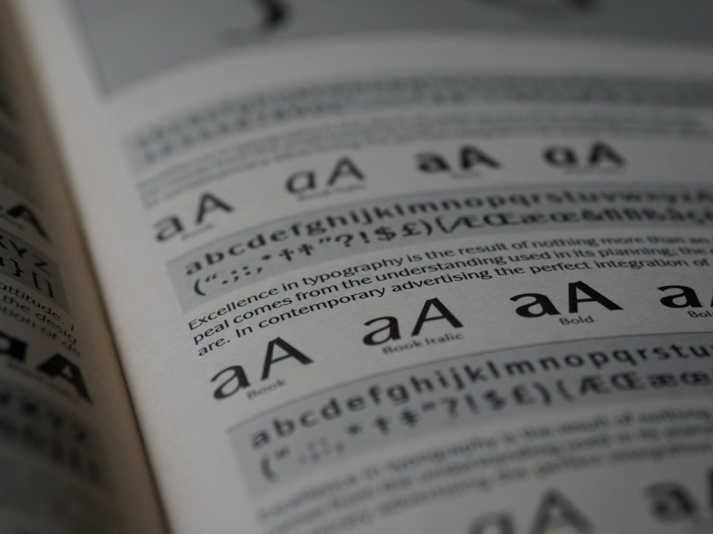 jenis font